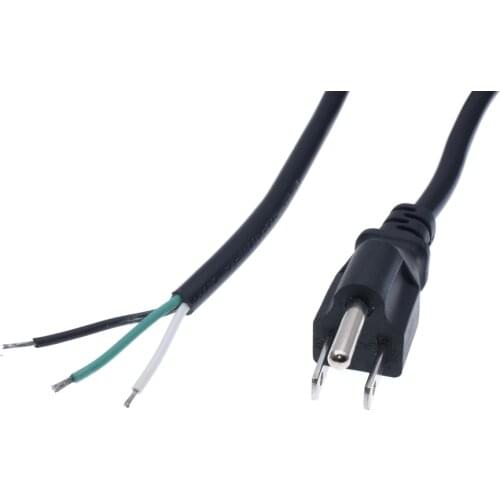 3 Prong US USA Power Extension Cable Dishwasher Power Cord 1.5m For Air Conditioner Electrical Sockets