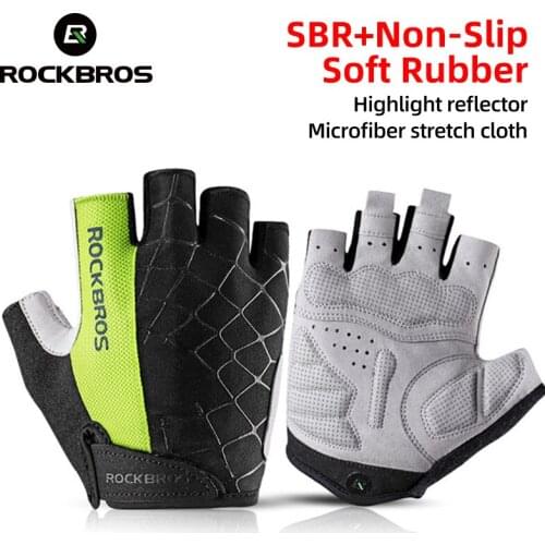 ROCKBROS Cycling Gloves Summer Touch Screen Men Women Outdoor Breathable Half Finger MTB Road Bicycle Gloves Bike Equipment