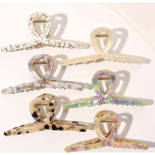 Vintage Hair Clips for Women Claw Clip Acetate Alloy High Quality Large Hair Clips Girls Hair Barrettes Hair Accessories New