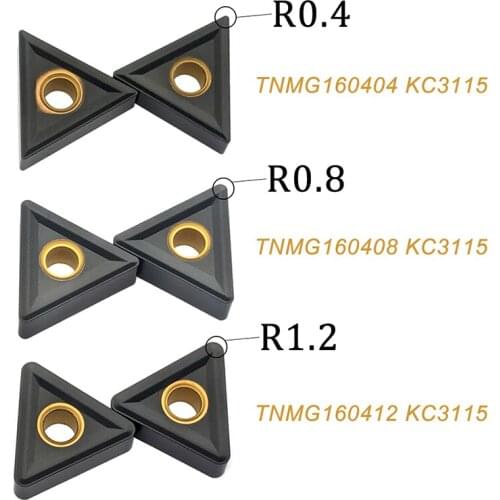 10PCS TNMG160404 TNMG160408 TNMG160412 KC3115 External Turning Tool High Quality Carbide Inserts CNC Lathe Tools For Cast Iron