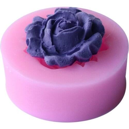 1pcs MIni Style Rose Shape Fondant Cake Molds Fondant Decoration Soap Chocolate Mould Kitchen Baking Cake Tools Free Shipping