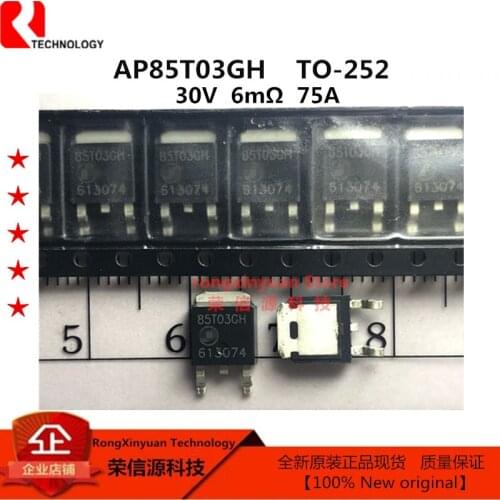 20 pcs/lot AP85T03GH-HF AP85T03GH 85T03GH TO-252 AP85T03H 85T03H 30V/75A/6mΩ N-CHANNEL MODE POWER MOSFET 100% New Original