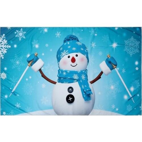 3D Snowman Wall Hanging Cloth Photography Background Cloth Hanging Painting Tapestry Wall Decoration Blanket Backdrops