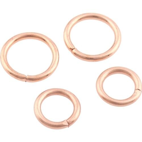 50pcs/lot Small Metal Rose gold Open-end O Rings 9mm 13mm Backpack Collar Harness Rings Webbing Bag Parts Accessory DIY Craft