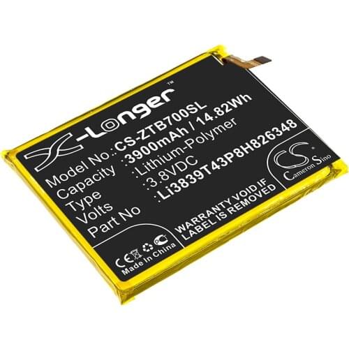 CS 3900mAh / 14.82Wh battery for ZTE A7010, Blade A7 2020, Blade A7s, EA72020 Li3839T43P8H826348