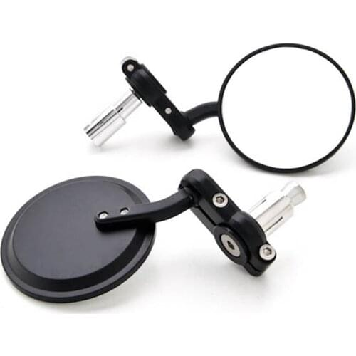 Brand new Black / Carbon Fiber 7/8" Bar End Mirrors 3" For Triumph America Legend Rocket Classic Touring