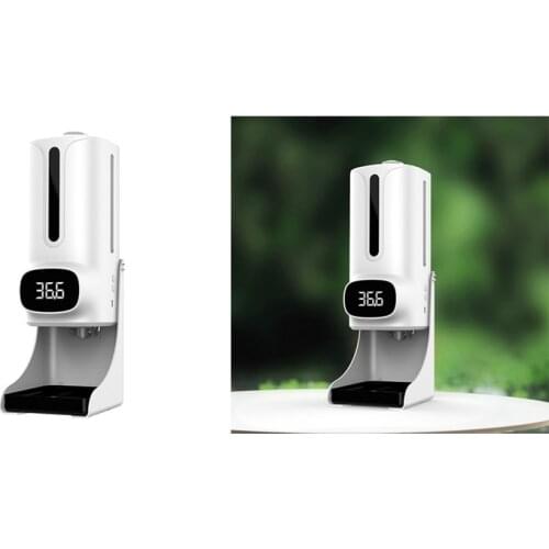 2 in 1 K9 Pro Plus Non-Contact Digital Infrared Thermometer Hand Washing Soap Dispenser Machine Termometro 1200Ml