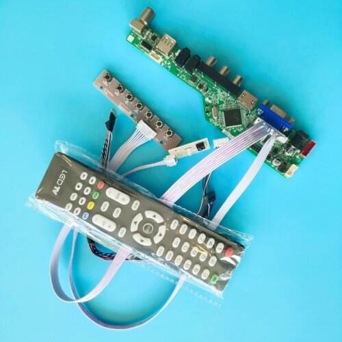 LVDS 40-Pin 1366*768 screen drive control board kit fit LTN156AT03/LTN156AT09/LTN160AT06 60Hz monitor WLED LCD VGA+USB+AV