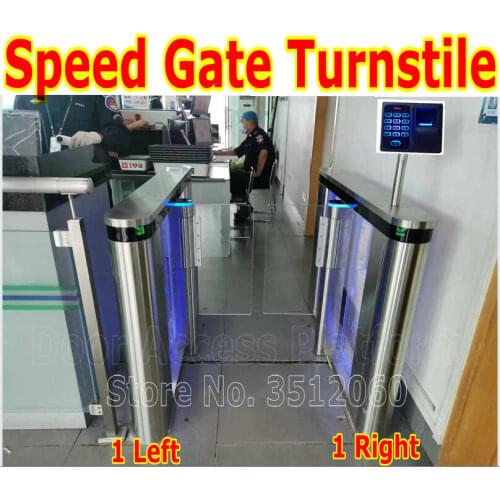 Aesthetic Sliding Gate Turnstile 1 Pair=1 Left gate+1 Right Gate Fast Speed Swing Turnstie Gate access control Swing barrier kit