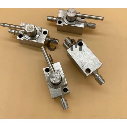 4PCS Ink cartridge 2 ways printhead cleaning valve units for Infinity Flora Wit color 3 ways stainless steel manual valve device