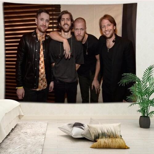 Hot Selling Custom Imagine Dragons Wall Tapestry Home Decorations Wall Hanging Tapestries For Living Room Bedroom More size