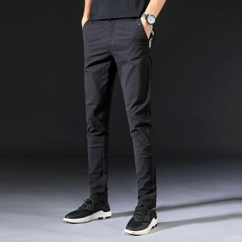 MRMT 2021 Brand Autumn New Mens Trousers Casual Pants Pure Cotton Pants for Male Long Trouser