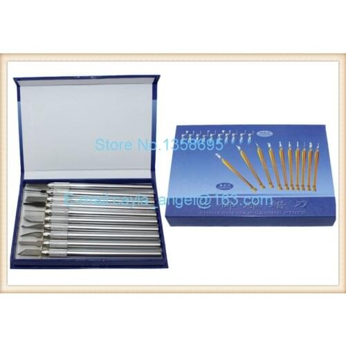 Wax Carving Knife Kit include 10 Pieces Sculpture Blade Packed Dig Bedknife Wax Pottery Clay Sculpture Carving Modeling Tool