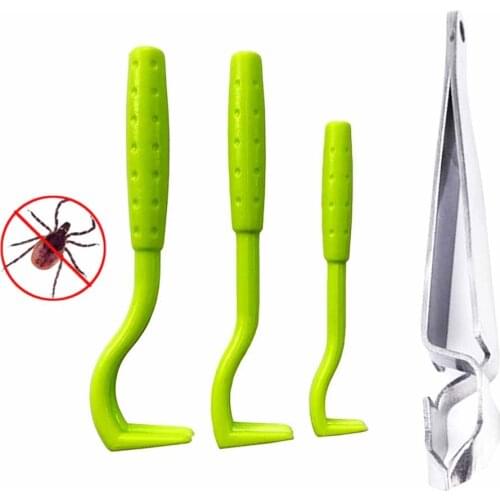 2021 New Pet Flea Remover Tool Lice Scratching Hook for Dog Cat Grooming Accessaries Tick Picker Flea Removal Tool Tweezers Comb