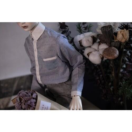 BJD Doll clothes suitable for uncle size leisure literary style pock dot doll accessories