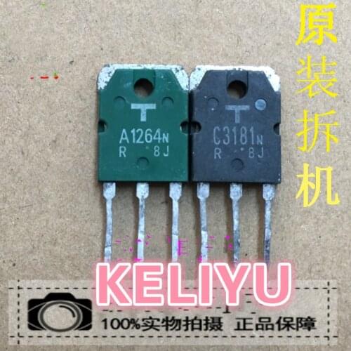 20PCS Original disassembly【10PCS 2SA1264N+10PCS 2SC3181N 】A1264N C3181N 8A 120V