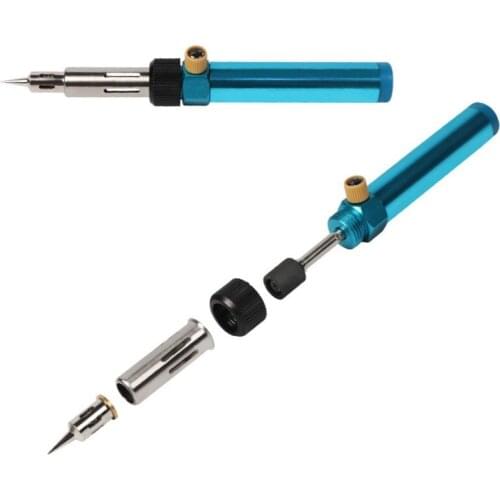 Adjustable Temperature Multi-function Gas Soldering Iron Cordless Welding Pen Burner Butane Blow Torch Solder Iron Hot Air Gun