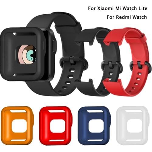 Silicone Strap for Xiaomi Mi Watch Lite Global Version Smart Watch Case Cover Bumper for Redmi Watch Strap Bracelet Wristband