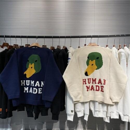 Human Made Dry Alls Sweater Pullover Harajuku Men Clothing Fashion Knitted Coats Woman Designer Streetwear Winter Aesthetic Tops