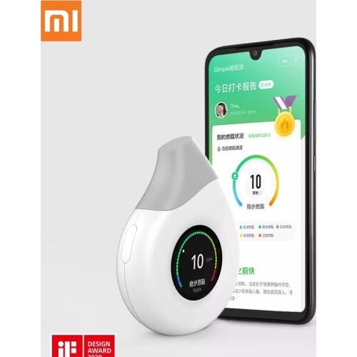 Xiaomi SLIMPLE Smart Breathing Ketone Detector Fat Detector Blow To Check Fat Breakdown Weight Loss Tools Connect Mobile APP