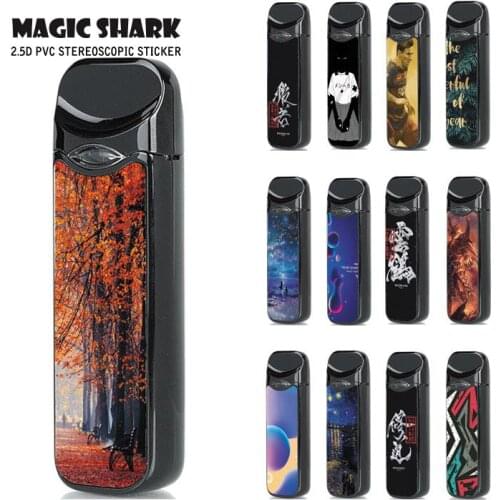 Magic Shark Messi Maple Demon Night Sea Stereo Sticker Film Wrap Film Skin Case for Smok Nord