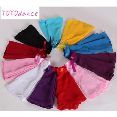 Womens Chiffon Ballet Tutu Dance Skirt Skate Wrap Scarf 3 Sizes Girls Basic Practice 5165
