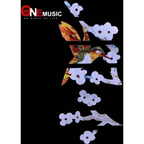 10 pcs Inlay Stickers Hummingbird Pick Flowers Guitar Fret Markers For Acoustic Electric Guitarra Fertboard New