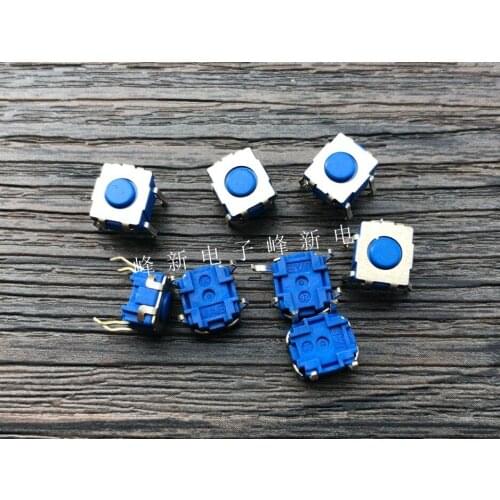 2Pcs Japan silent mute 4-pin touch switch 7.6*6.5*4.4 key switch micro-motion waterproof and dustproof