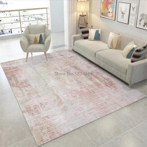 200*300cm Fashionable Simple Modern Girl Pink Gray Abstract Ink Living Room Bedroom Kitchen Bedside Carpet Floor Mat