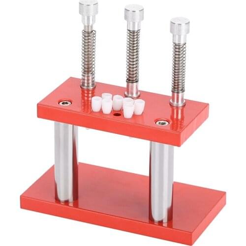 3 Press Heads Watch Hand Presser with Covers Setting Fitting Set Watch Wristwatch Repair Tool for Watchmaker