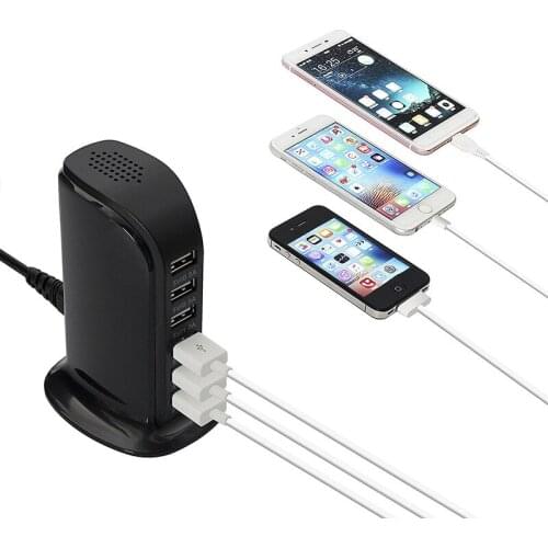 30W 6 Ports USB Power Adapter HUB Wall Home Travel Fast Charging Station