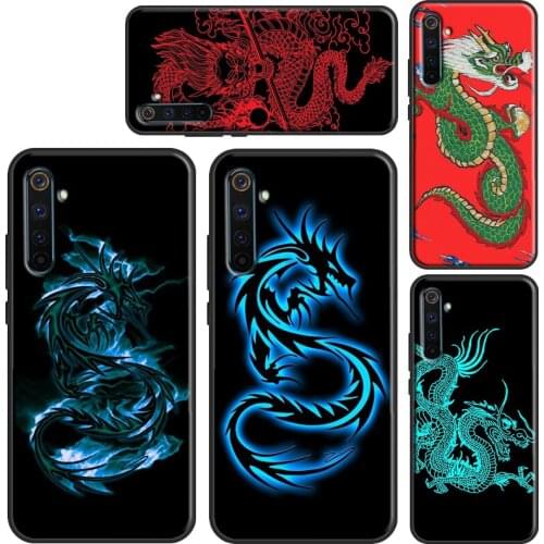 Ancient Japanese Dragon Case For OnePlus 8T 9R Nord 7 8 9 Pro Coque For Realme 8 Pro Q3 6 7 C3 C11 C21 C15 GT Neo
