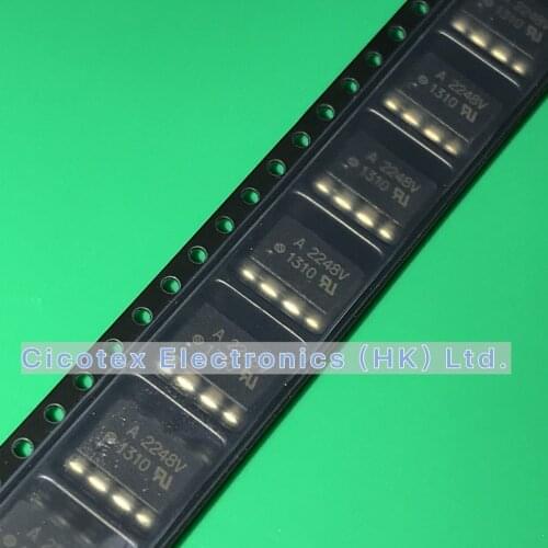 10pcs/lot HCPL-2248V SOP8 A2248V A-2248V Low Input Current Logic Gate Optocouplers HCPL2248V