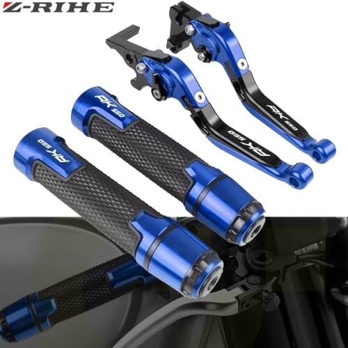 For KYMCO AK 550 2018 Motorcycle Accessories Extendable Brake Clutch Levers and Handlebar Hand Grips ends For KYMCO AK550 2017
