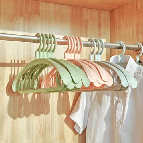 Household Traceless Hanger Wide Shoulder Adult Hanger Dry/Wet Clothing Hanger Non-slip Clothing Hanger Student Clothing Hanger