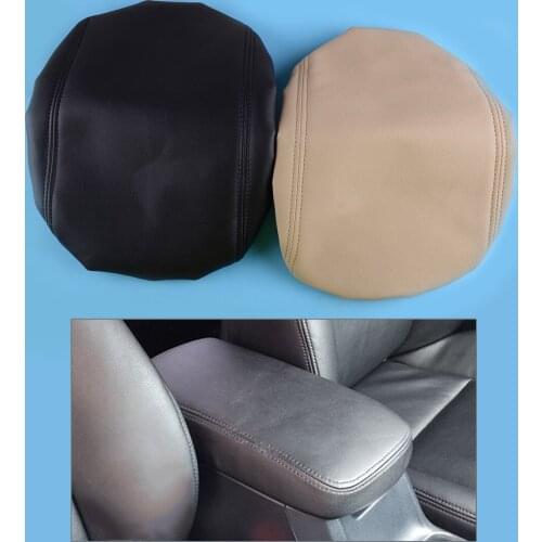 DWCX Car PU Leather Center Console Lid Armrest Cover Protector Fit for Toyota Highlander 2008 2009 2010 2011 2012 2013