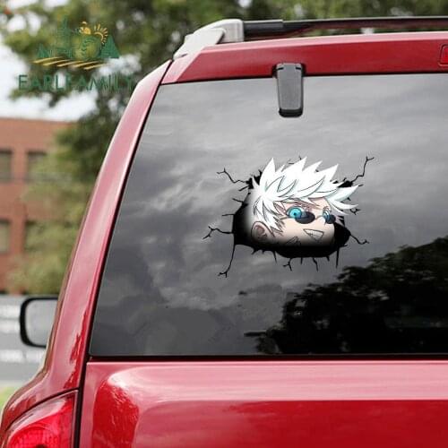 EARLFAMILY 13cm x 10cm for Jujutsu Kaisen Car Stickers Vinyl Anime Decal Motorcycle Campervan JDM VAN Refrigerators Decoration
