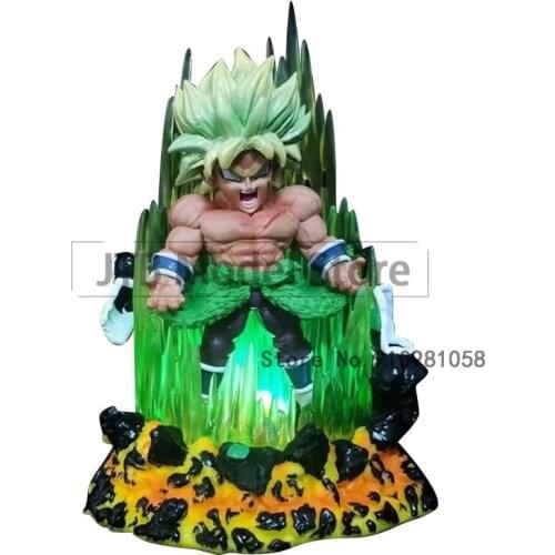 Dragon Ball Z Anime Figure Action GK Broli Figma 15cm ABS Statue Battle Model Q Version Desktop Collection Super Saiyan Toys
