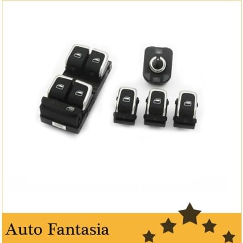 Chrome interior switches combo for Audi a4 b8