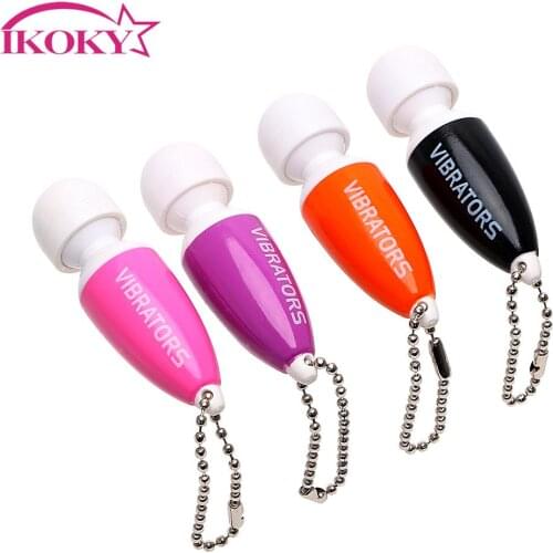 IKOKY Mini Vibrators AV Magic Massager Stick Adult Sex Toys for Woman Clitoris Stimulator Erotic Products Vibrators for Women