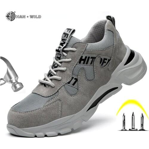 Men Work Shoes Steel Toe Cap Boots Women European Standard Anti-smash Anti-puncture Sport Shoes Mens Sneakers Safety Shoes