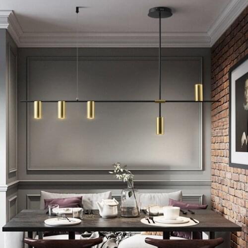 Nordic Chandelier Ceiling COB Chandeliers Restaurant Dining Room Lamp Chandelier Lighting Fixtures Luxury Long Designer Hanglamp