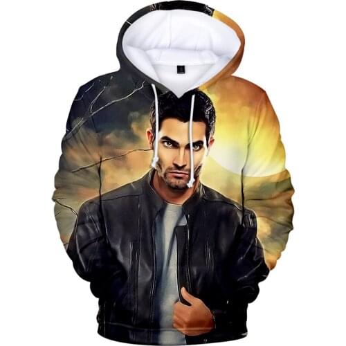 Newest Teen Wolf Derek Hale Hoodies Men Personality Harajuku Style Derek Hale Hoodies Mens Sweatshirt 2021 Hot Sale