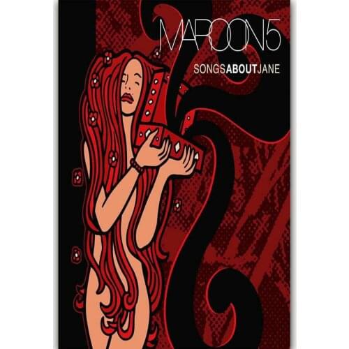 New Maroon 5 Songs About Jane Music Silk Fabric Wall Poster Art Decor Sticker Bright
