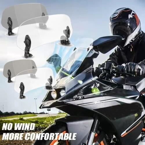 For MOTO GUZZI MV AGUSTA Bajaj CFMOTO Gilera sym Motorcycle Risen Adjustable Wind Screen Windshield Spoiler Air Deflector