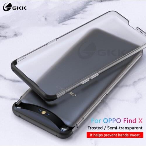 GKK Luxury Case for OPPO Find X Case Translucent Fashion Hard PC Ultra Thin Matte Cover for Oppo Find X Cover Coque Fundas