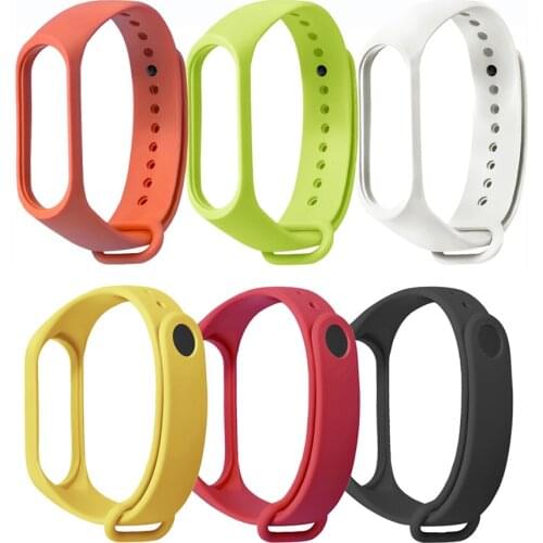 Replacement Bracelet Silicone Wrist Strap For Xiaomi Mi Band 3 11 Colors Sport Strap Watch Strap Accessor Smart Accessories