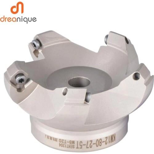 Slab Face Milling Cutter KM12 50mm 63mm 80mm 100mm cnc milling tools for inserts SEKT1204 and SEHT1204 Milling Cutter