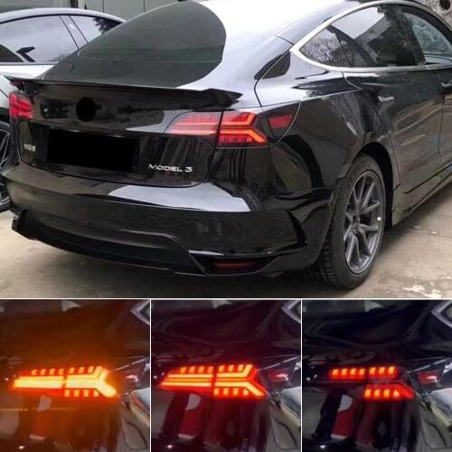 Car Styling Tail Lamp for Tesla Model 3 Tail Lights Model Y LED Tail Light Dynamic Signal DRL Brake Reverse auto Accessories