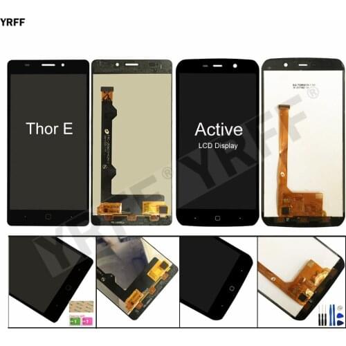 For Vernne Active LCD Screens For Vernee Thor E LCD Display Touch Screen Digitizer Assembly Panel Sensor New Phone Repair Sets